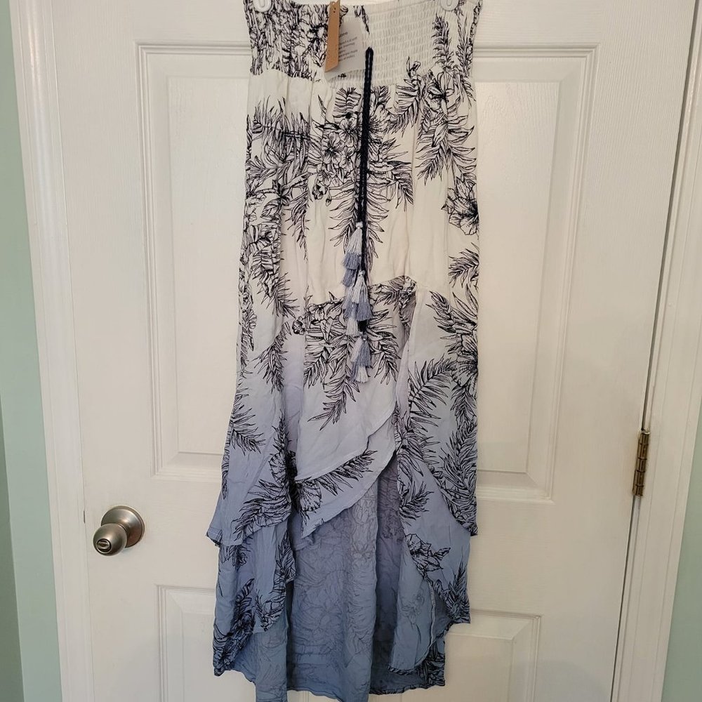 SURF GYPSY Ombre Hi Low Skirt - Women's Size L - NWT $81